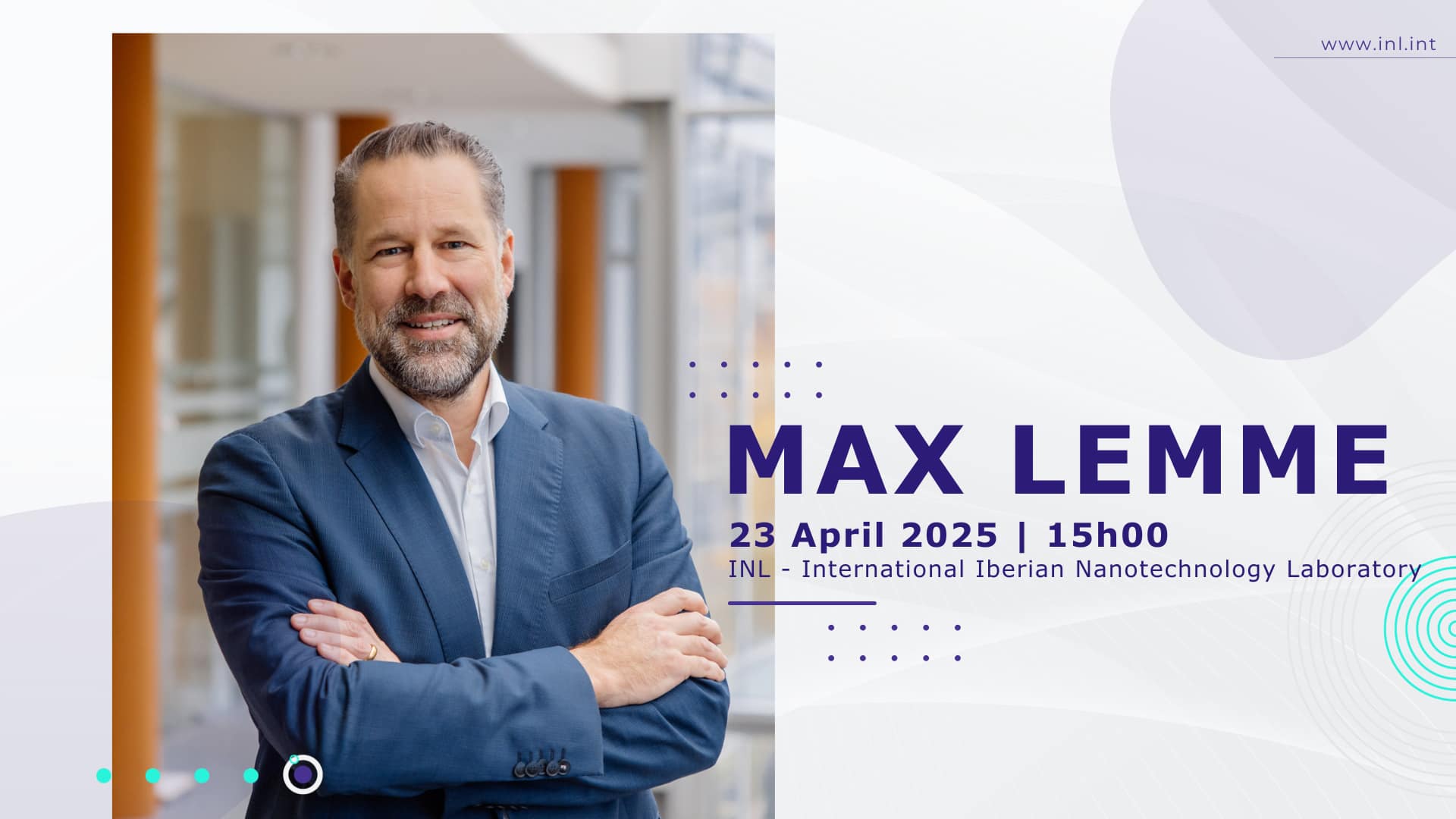 INL Colloquia Series Welcomes Prof. Dr. Max Lemme for a Groundbreaking Talk on 2D Materials